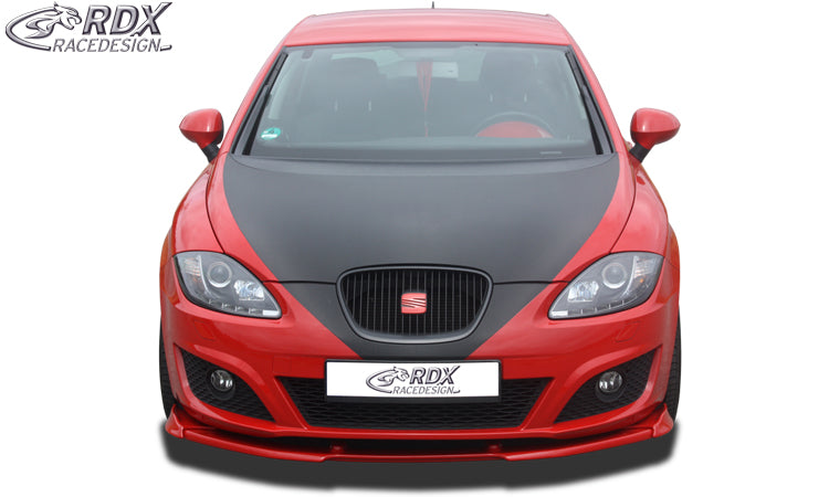 RDX Frontspoilerlippe VARIO-X für SEAT Leon 1P Facelift 2009+ (nicht FR, Cupra) Frontlippe Front Ansatz Vorne Spoilerlippe