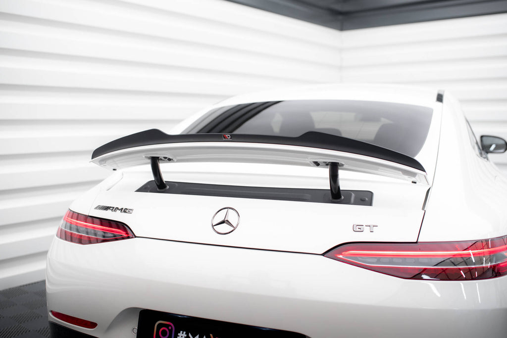 Maxton Design Spoiler CAP passend für Mercedes-AMG GT 53 / 43 V8 Package 4 Door-Coupe X290 schwarz Hochglanz