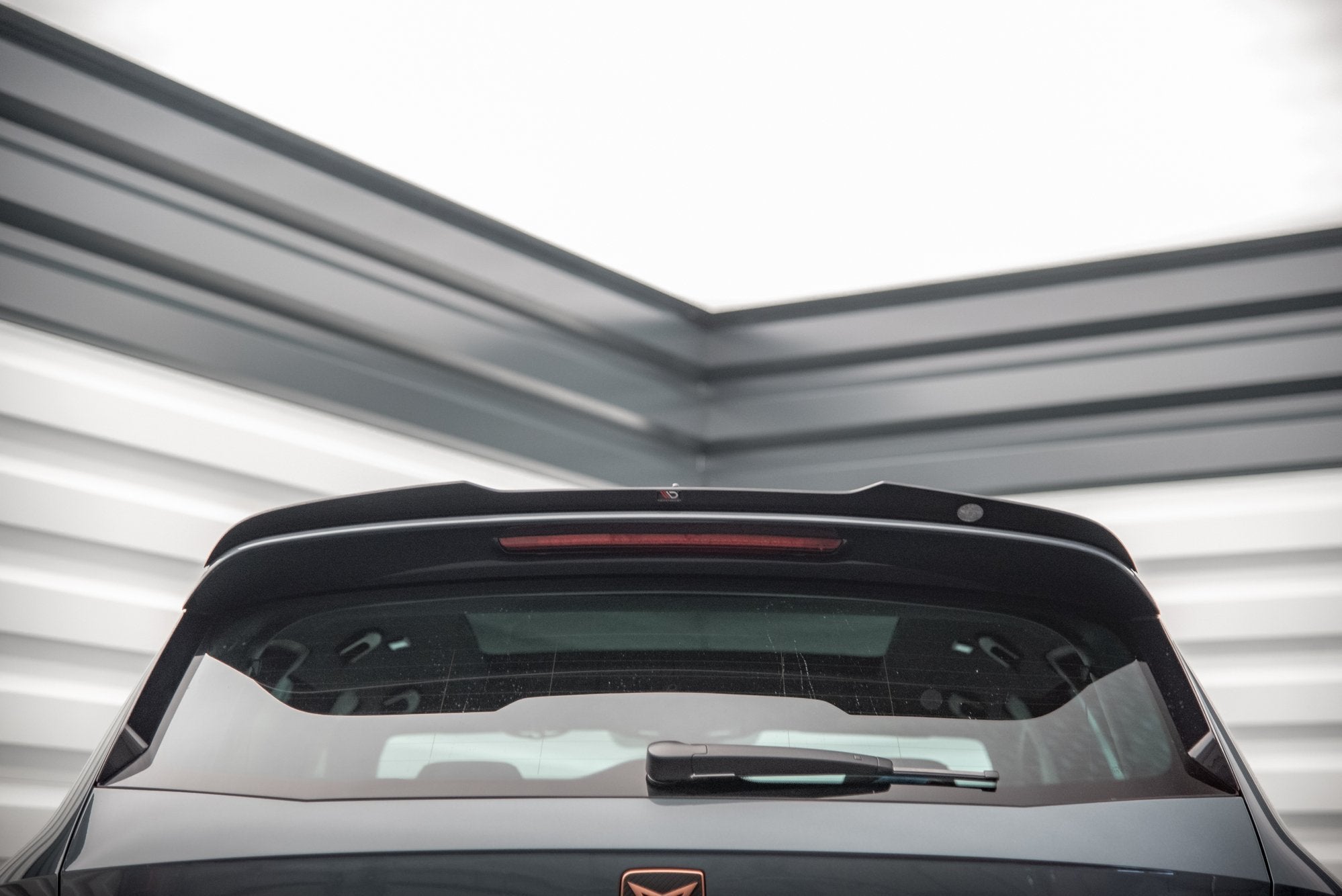 Maxton Design Spoiler CAP passend für Cupra Ateca Mk1 / Mk1 Facelift schwarz Hochglanz