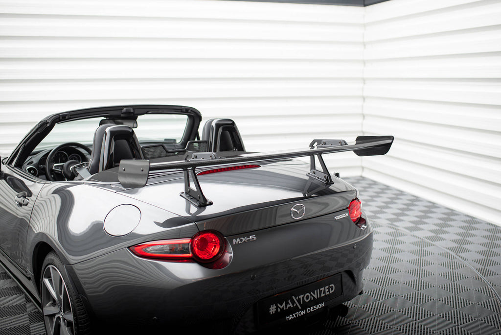 Maxton Design Carbon Spoiler With Upper Swan Mounting Mazda MX-5 ND (Mk4) für Mazda MX-5 Mk4 (ND)