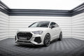 Maxton Design Street+ Spoilerlippe Front Ansatz V.1 passend für Audi RSQ3 Sportback / SUV F3 schwarz Hochglanz