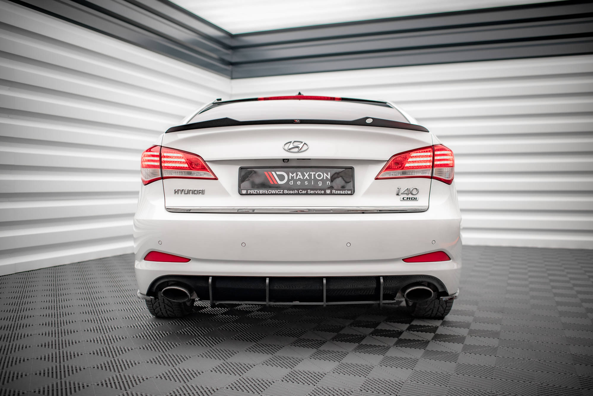 Maxton Design Street Pro Heckschürze passend für Hyundai I40 Mk1