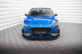 Maxton Design Street Pro Street+ Spoilerlippe Front Ansatz passend für + Flaps passend für Ford Focus ST / ST-Line Mk4 schwarz Hochglanz