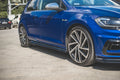 Maxton Design Seitenschweller Ansatz für V.4 VW Golf 7 R / R-Line Facelift Carbon Look