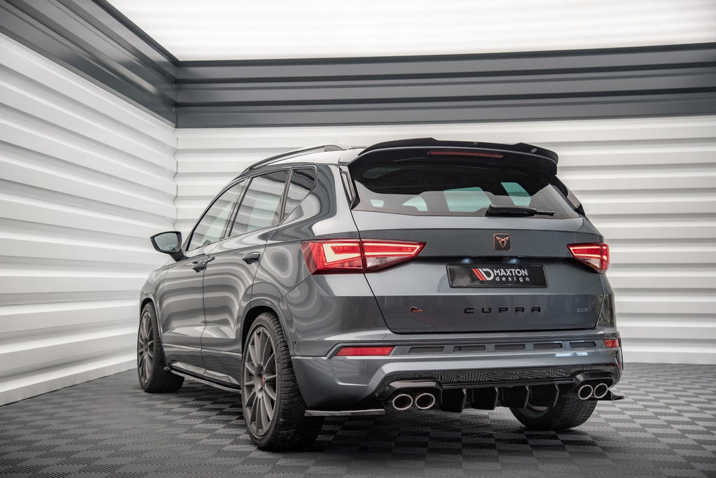 Maxton Design Spoiler CAP passend für Cupra Ateca Mk1 / Mk1 Facelift schwarz Hochglanz