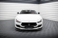 Maxton Design Street+ Spoilerlippe Front Ansatz V.1 passend für Maserati Ghibli Mk3 Facelift schwarz Hochglanz