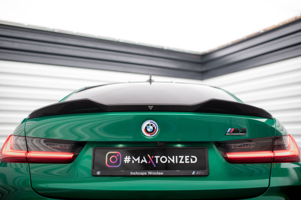 Maxton Design Prepreg Carbon Fiber Heckklappenspoiler BMW M3 G80 / M340i G20 / 3 M-Paket G20 / 3 Standard G20 für BMW 3er G20