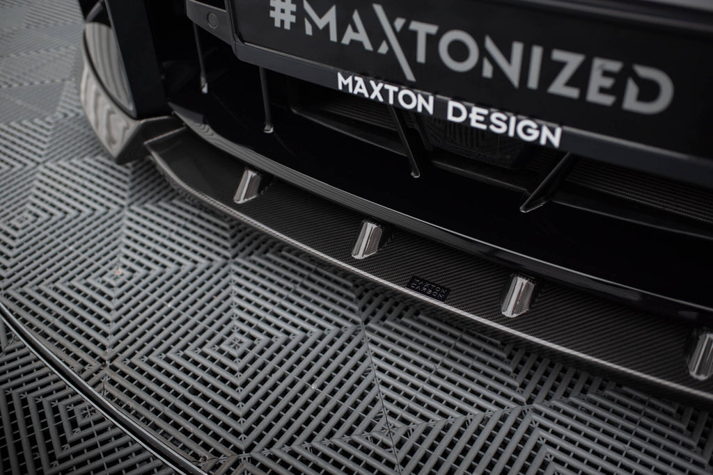 Maxton Design Prepreg Carbon Fiber Street+ Spoilerlippe Front Ansatz V.2 passend für BMW M2 G87