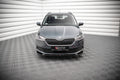 Maxton Design Street+ Spoilerlippe Front Ansatz passend für Skoda Fabia Mk3 Facelift schwarz Hochglanz