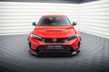 Maxton Design Street+ Spoilerlippe Front Ansatz V.1 passend für Honda Civic Type-R Mk 11 schwarz Hochglanz