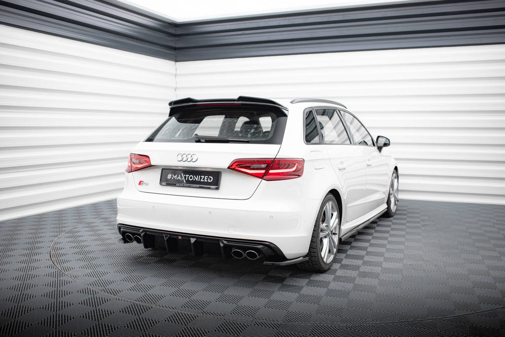 Maxton Design Diffusor Heck Ansatz passend für Audi S3 Sportback 8V