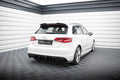 Maxton Design Heck Ansatz Flaps Diffusor passend für Audi A3 S-Line / S3 Sportback 8V schwarz Hochglanz