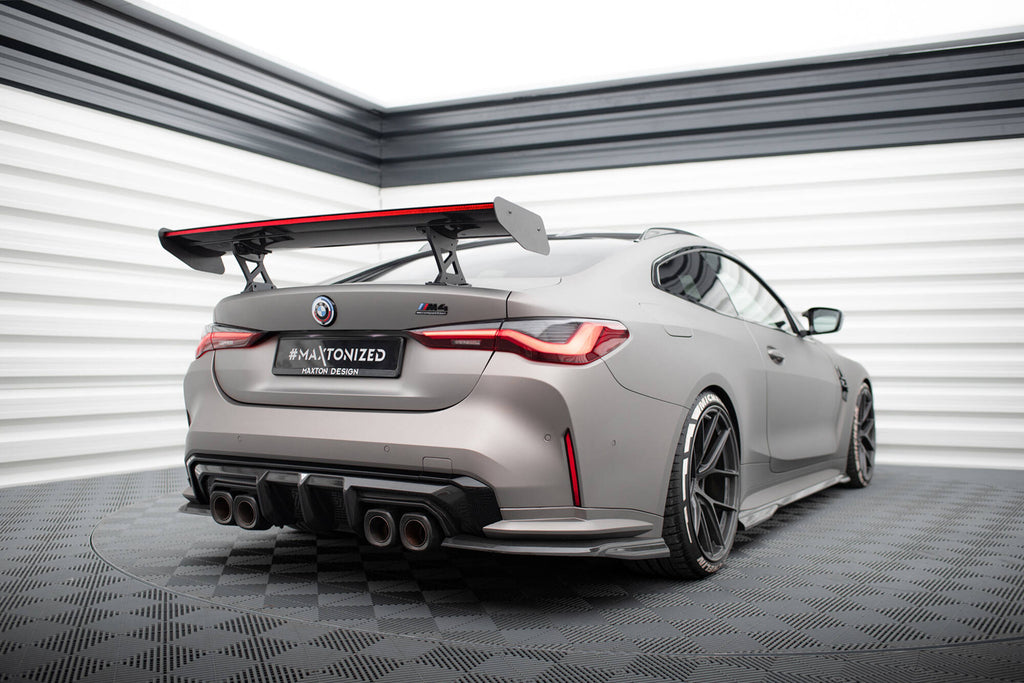Maxton Design Carbon Spoiler With Internal Brackets Uprights + LED BMW M4 G82 / G82 Facelift / M440i / 4 M-Paket G22 / G22 Facelift für BMW 4er Coupe