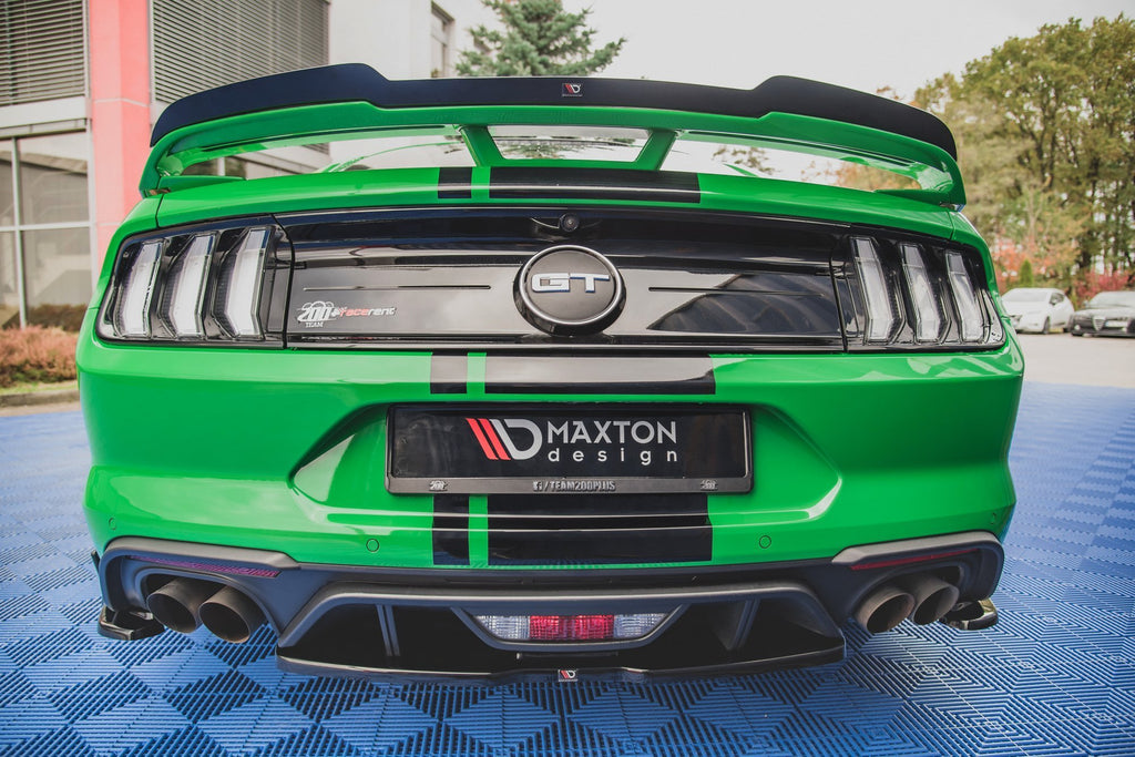 Maxton Design Heckansatz Ford Mustang GT Mk6 Facelift schwarz Hochglanz für Ford Mustang Mk6 Facelift