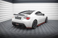 Maxton Design Heck Ansatz Flaps Diffusor V.2 passend für Subaru BRZ Mk1 / Mk1 Facelift schwarz Hochglanz