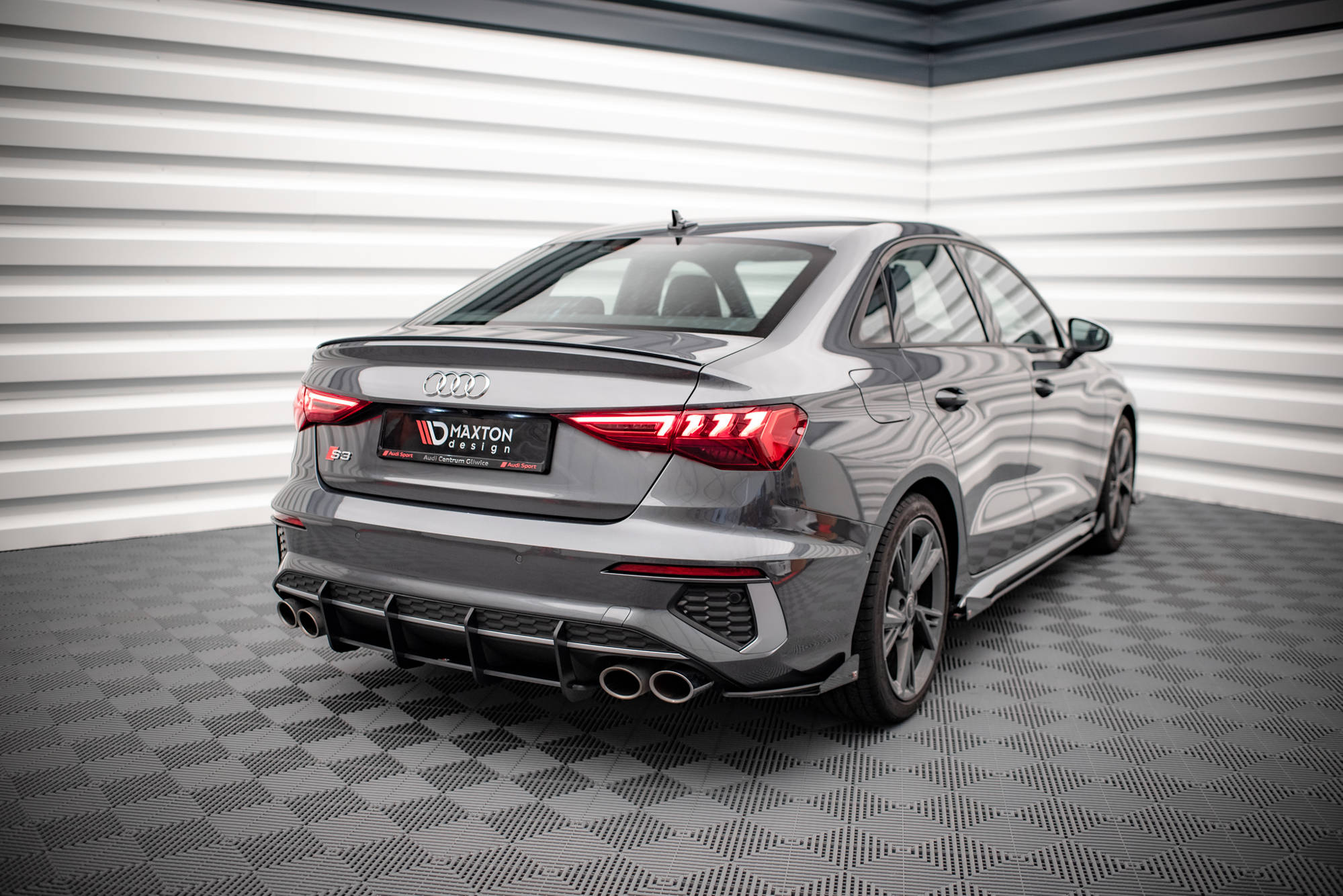 Maxton Design Street Pro Heckschürze passend für Audi S3 Limousine 8Y