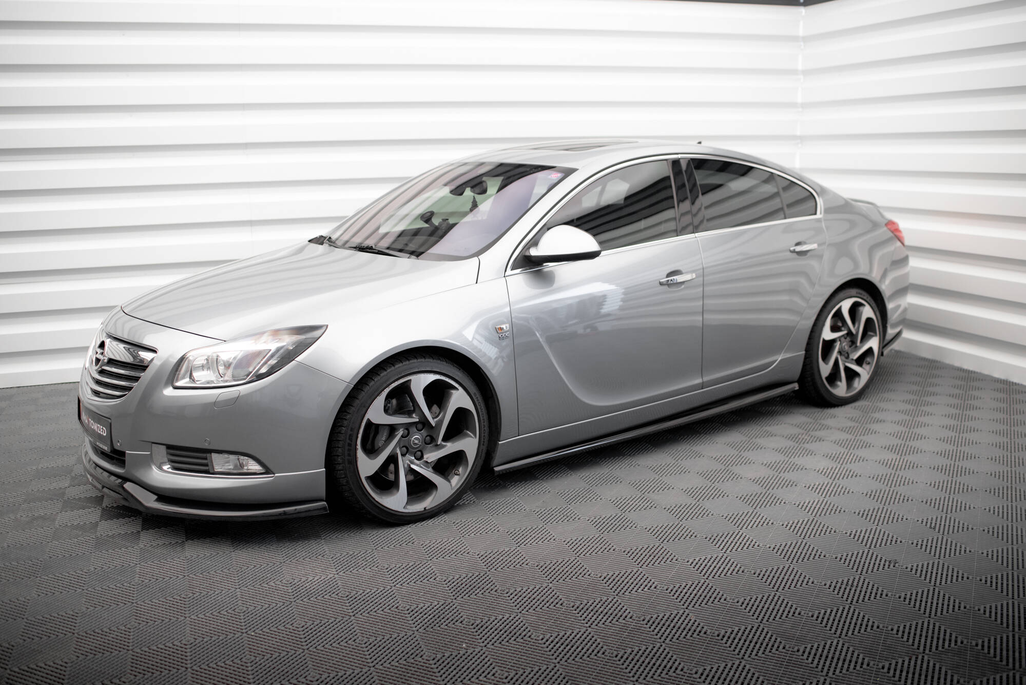 Maxton Design Street+ Seitenschweller Leisten passend für Opel Insignia OPC-Line Mk1 schwarz Hochglanz