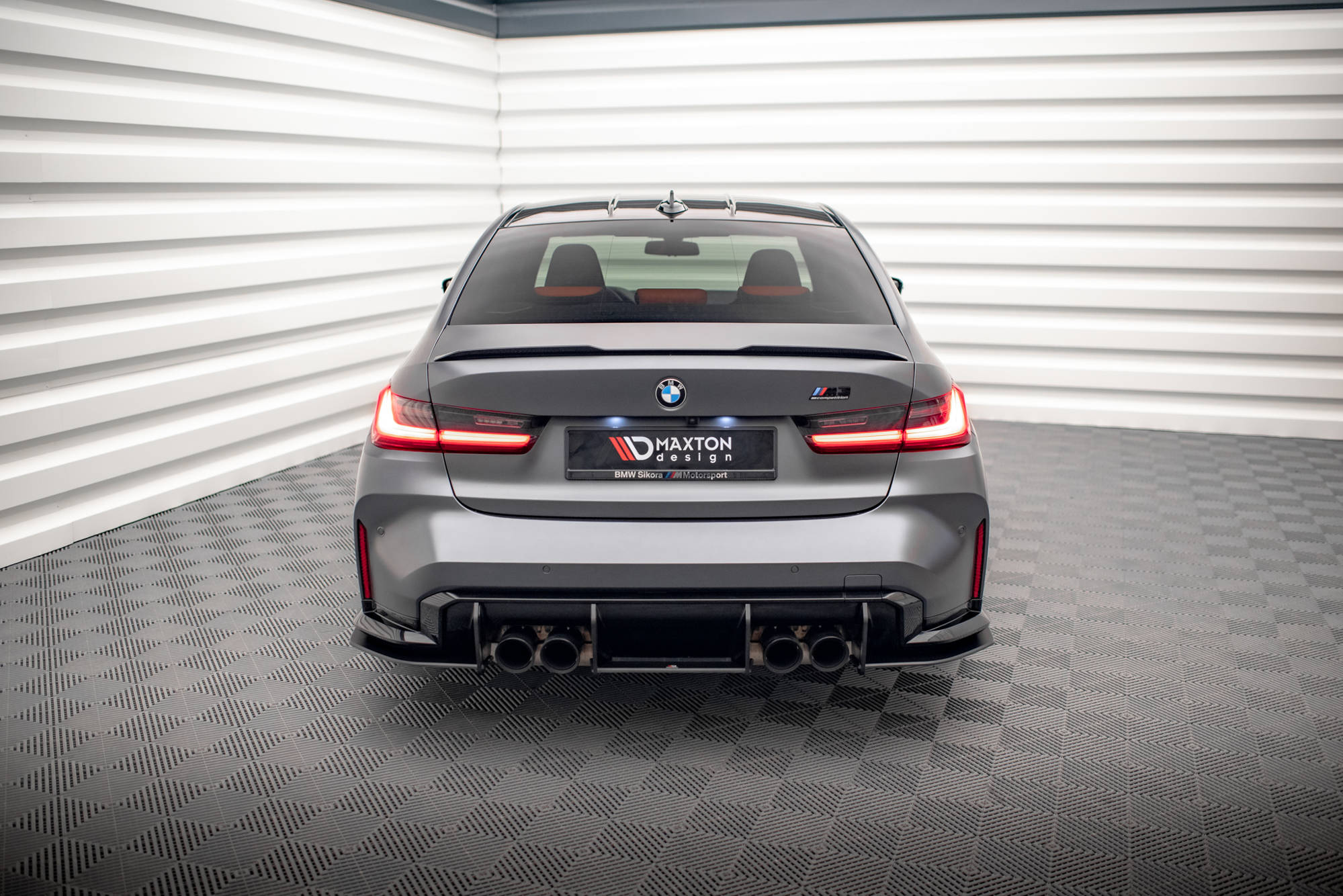 Maxton Design Street Pro Heckschürze passend für BMW M3 Limousine / Touring G80 / G81