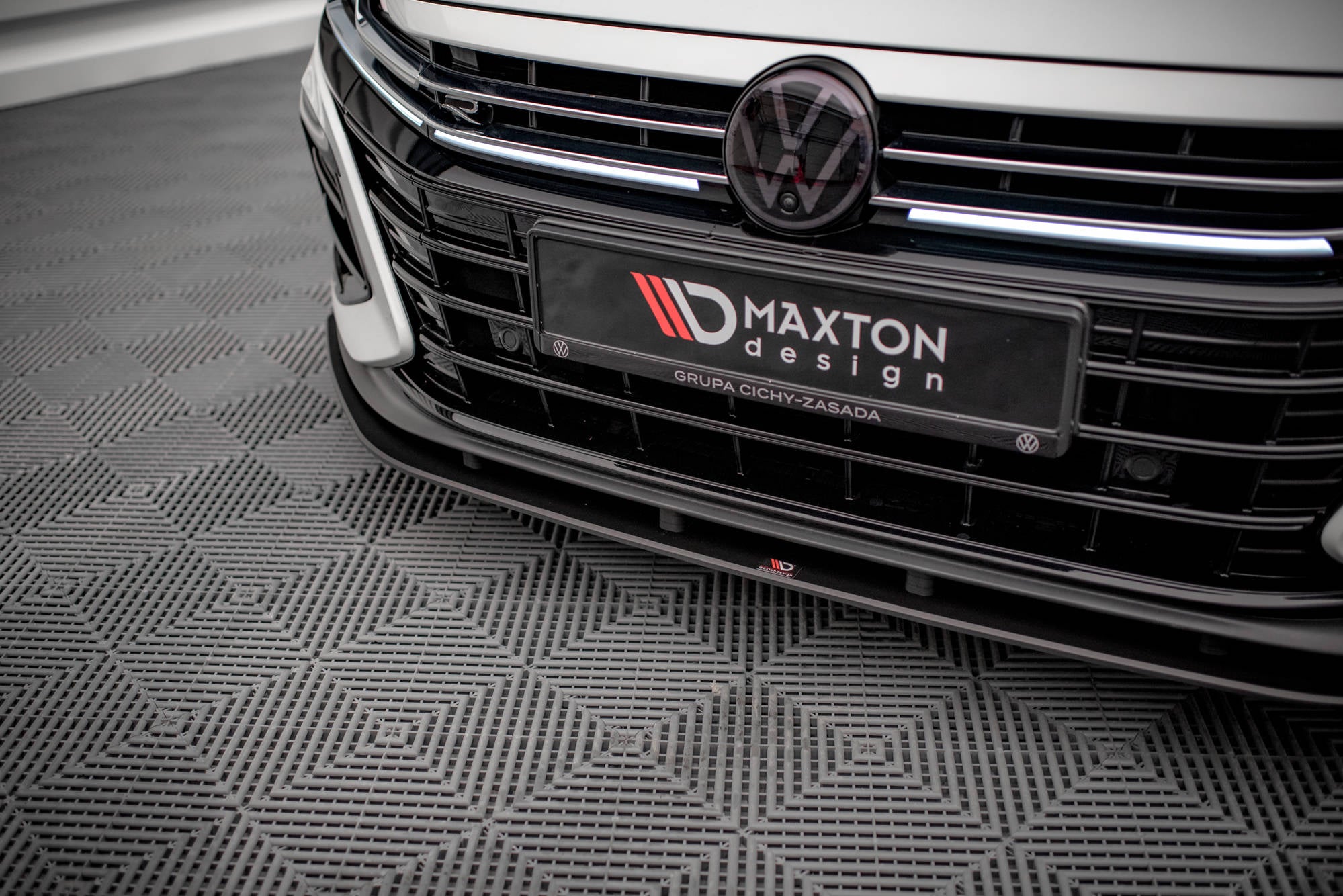 Maxton Design Street Pro Street+ Spoilerlippe Front Ansatz passend für VW Arteon R Limousine / Shooting Brake Mk1 Faceift