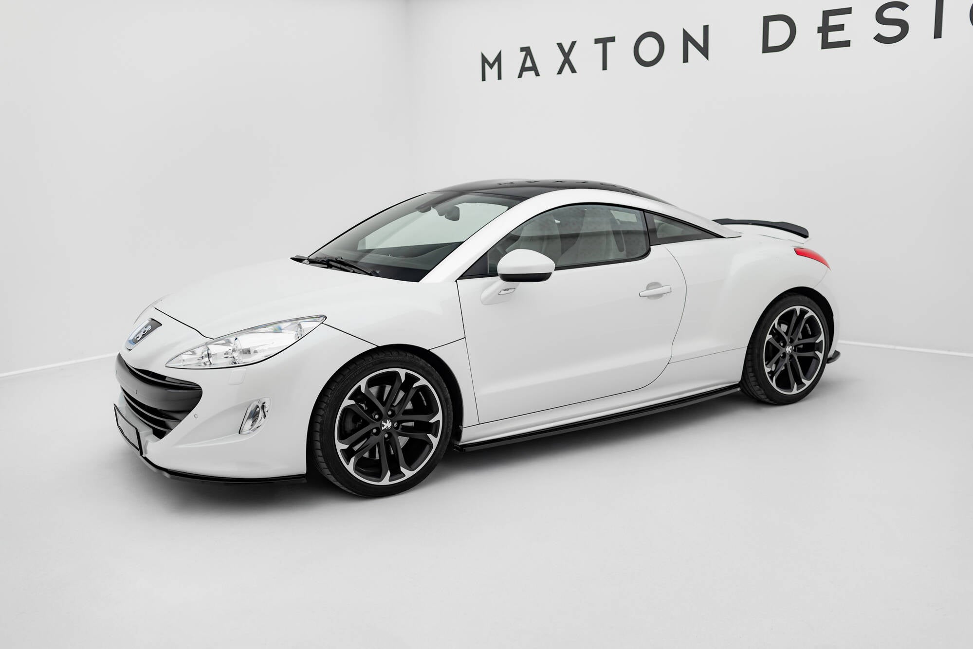 Maxton Design Street+ Seitenschweller Leisten passend für Peugeot RCZ Mk1 / Mk1 Facelift schwarz Hochglanz