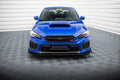 Maxton Design Front Stoßstange Flaps passend für Subaru WRX STI Mk1 Facelift schwarz Hochglanz