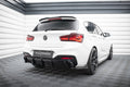 Maxton Design Heck Ansatz Flaps Diffusor passend für (Für heckansatz V.3) BMW 1er M-Paket / M140i F20 Facelift schwarz Hochglanz