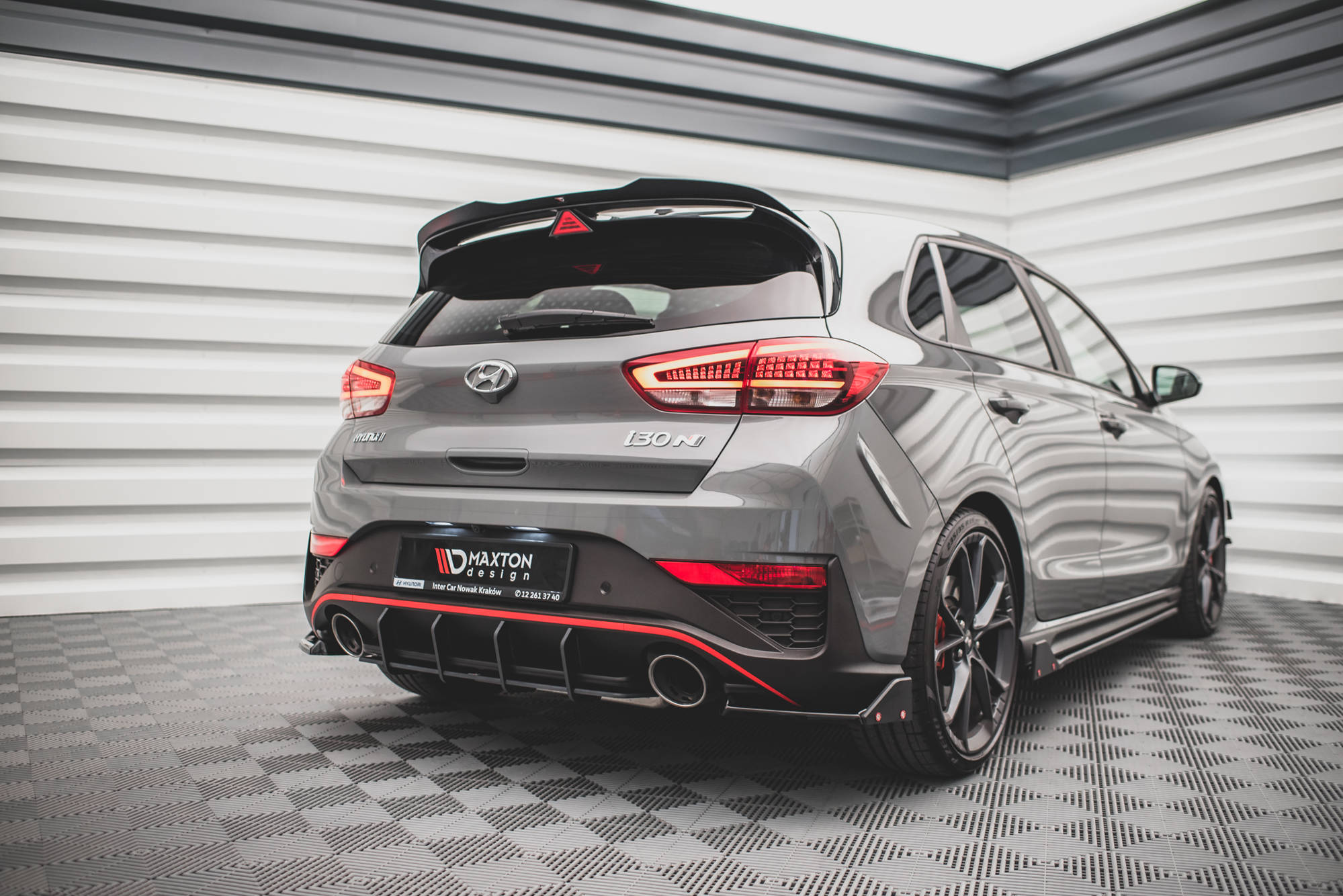 Maxton Design Street Pro Heckschürze passend für Hyundai I30 N Hatchback Mk3 Facelift