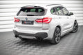 Maxton Design Heckansatz BMW X1 M-Paket F48 / F48 Facelift schwarz Hochglanz für BMW X1 F48