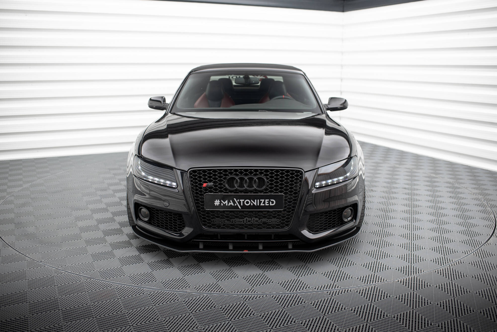 Maxton Design Street Pro Street+ Spoilerlippe Front Ansatz passend für Audi S5 / A5 S-Line 8T