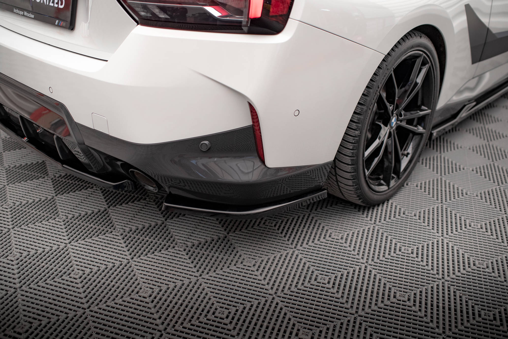Maxton Design Heck Ansatz Flaps Diffusor V.2 passend für BMW 2 Coupe M-Paket G42 schwarz Hochglanz