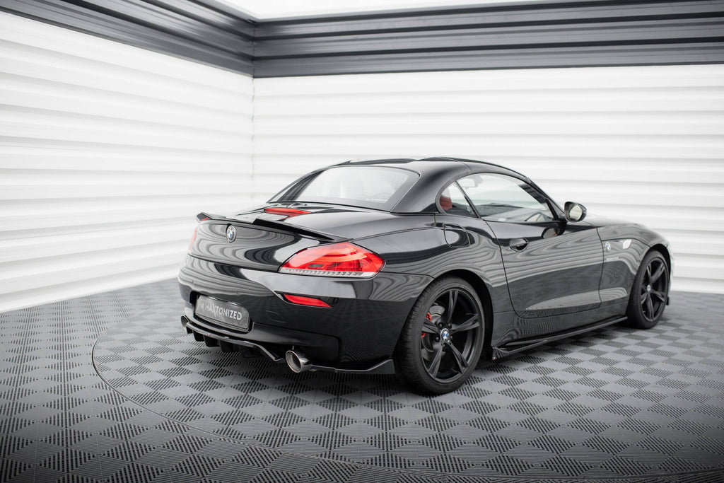 Maxton Design Street+ Mittlerer Diffusor RACE passend für BMW Z4 M-Paket E89 Facelift schwarz Hochglanz