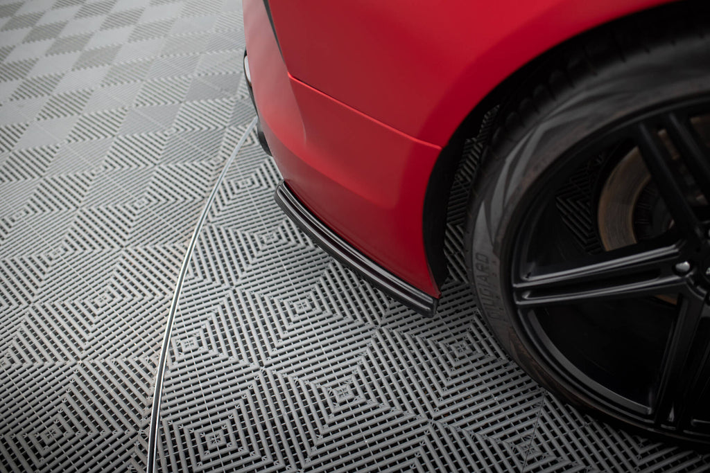 Maxton Design Heck Ansatz Flaps Diffusor passend für Lexus LC 500 schwarz Hochglanz