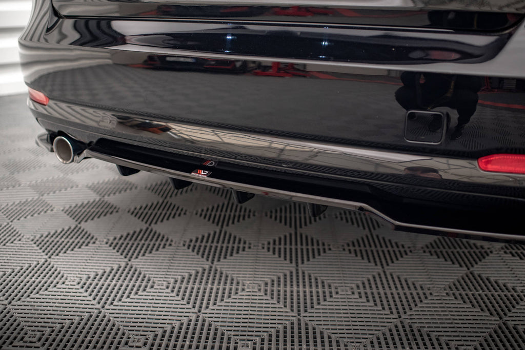 Maxton Design Street+ Mittlerer Diffusor RACE passend für BMW 3er GT F34 schwarz Hochglanz