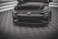 Maxton Design Street+ Spoilerlippe Front Ansatz V.4 passend für VW Golf R Hatchback / Variant Mk8 schwarz Hochglanz