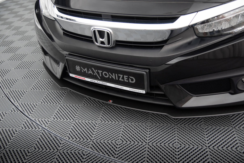 Maxton Design Street Pro Street+ Spoilerlippe Front Ansatz passend für Honda Civic Limousine Mk10