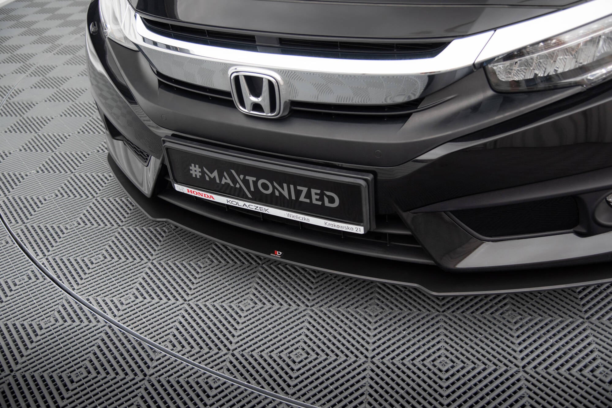 Maxton Design Street Pro Street+ Spoilerlippe Front Ansatz passend für Honda Civic Limousine Mk10