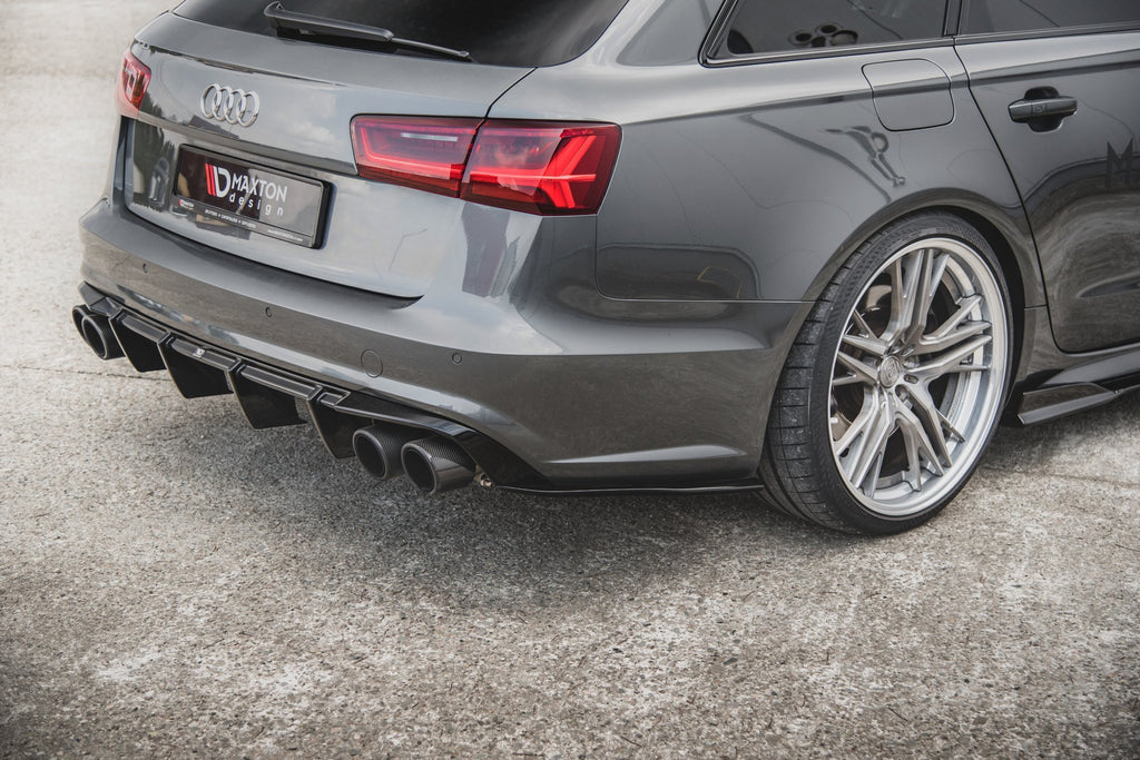 Maxton Design Heck Ansatz Flaps Diffusor passend für Audi A6 / A6 C7 S-line/ S6 C7 Facelift