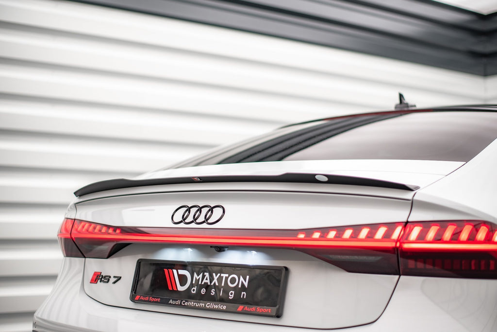 Maxton Design Spoiler CAP passend für Audi A7 C8 / C8 S-Line / S7 C8 / RS7 C8 schwarz Hochglanz