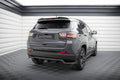 Maxton Design Street+ Mittlerer Diffusor RACE passend für Jeep Compass Limited Mk2 Facelift schwarz Hochglanz