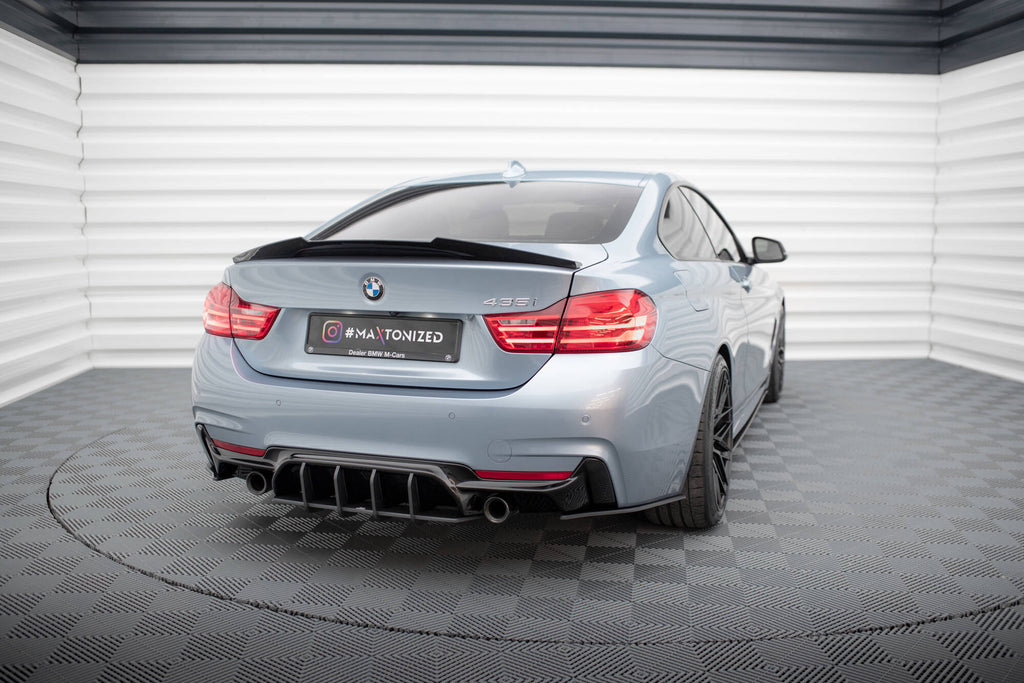 Maxton Design Street Pro Heck Ansatz Flaps Diffusor passend für BMW 4er35i Coupe M-Paket F32
