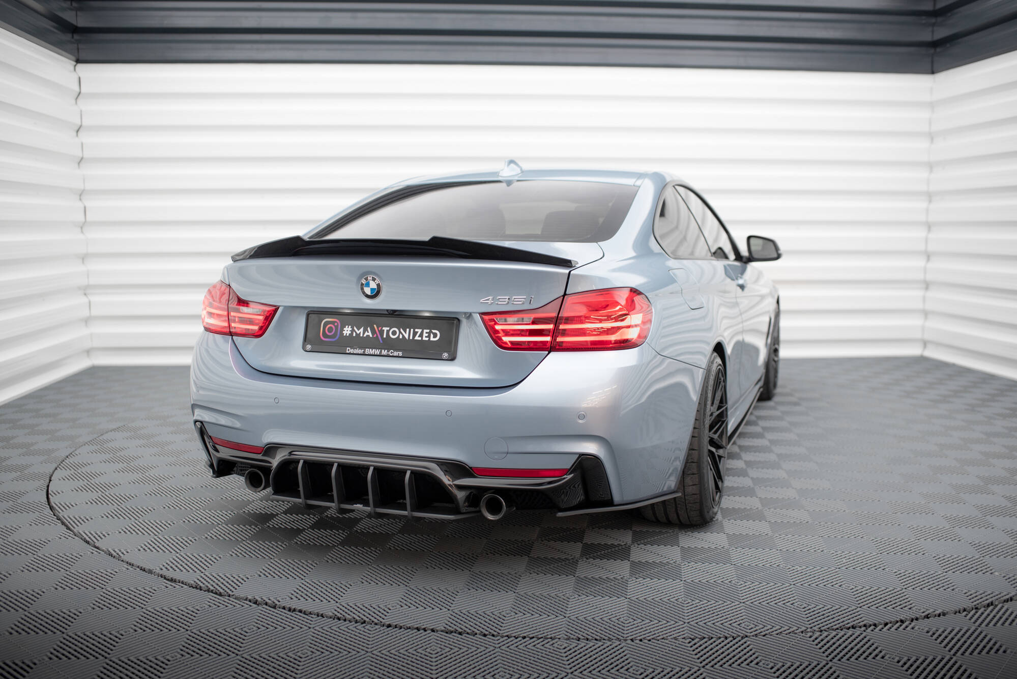 Maxton Design Street Pro Heck Ansatz Flaps Diffusor passend für BMW 4er35i Coupe M-Paket F32