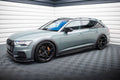 Maxton Design Street+ Seitenschweller Leisten passend für Audi A6 Allroad C8 schwarz Hochglanz