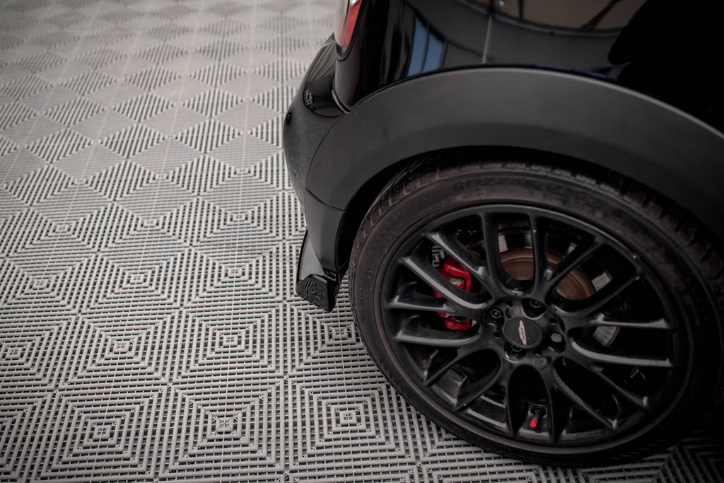 Maxton Design Heck Ansatz Flaps Diffusor V.3 passend für Mini Cooper John Cooper Works R56 schwarz Hochglanz