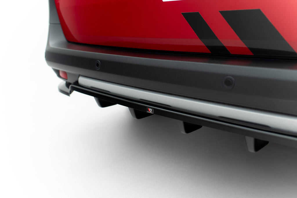 Maxton Design Street+ Mittlerer Diffusor RACE passend für Ford Tourneo Courier Mk2 schwarz Hochglanz