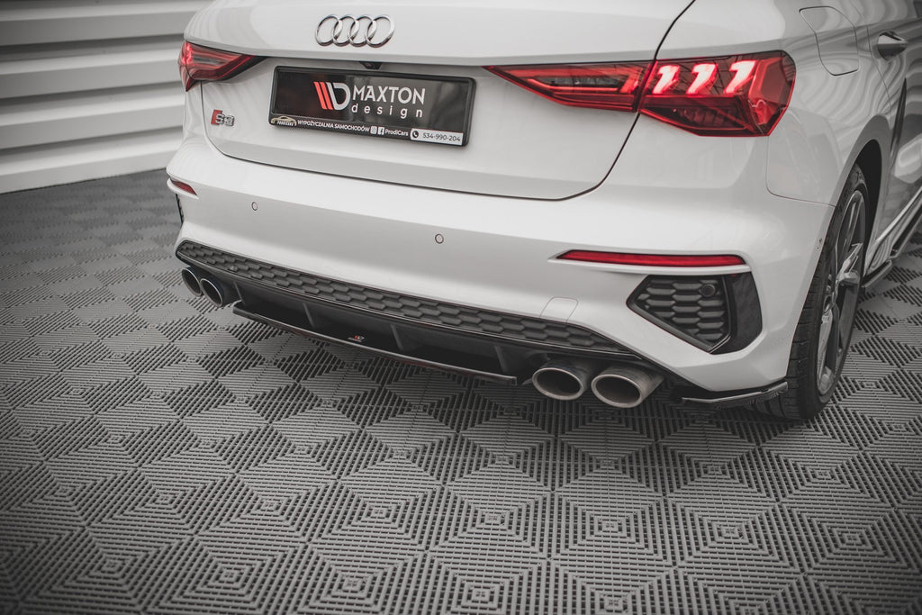 Maxton Design Heckansatz Audi S3 Sportback 8Y schwarz Hochglanz für Audi A3