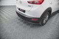 Maxton Design Heck Ansatz Flaps Diffusor passend für Mazda CX-3 schwarz Hochglanz