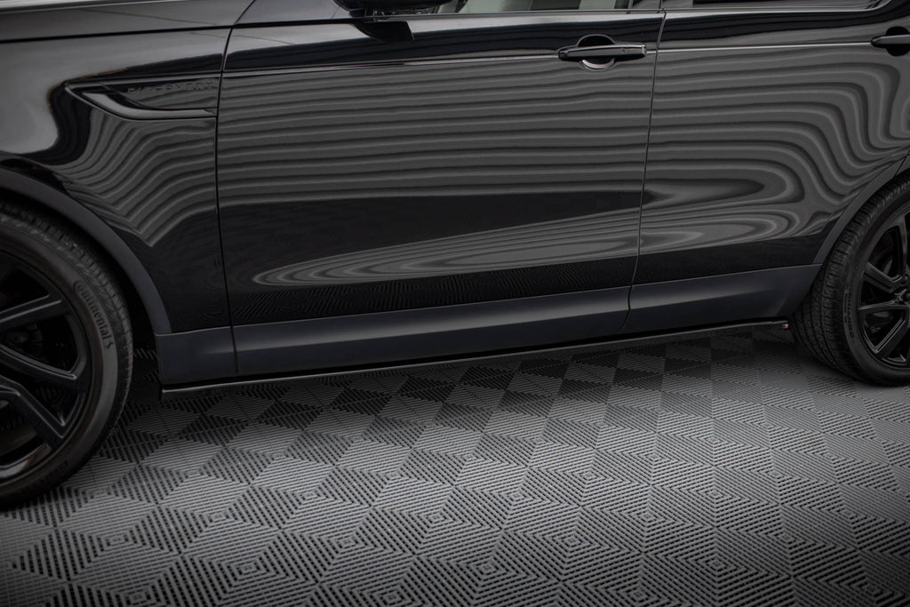 Maxton Design Street+ Seitenschweller Leisten passend für Land Rover Discovery HSE Mk5 schwarz Hochglanz