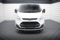 Maxton Design Street+ Spoilerlippe Front Ansatz passend für Ford Transit Custom Mk1 schwarz Hochglanz