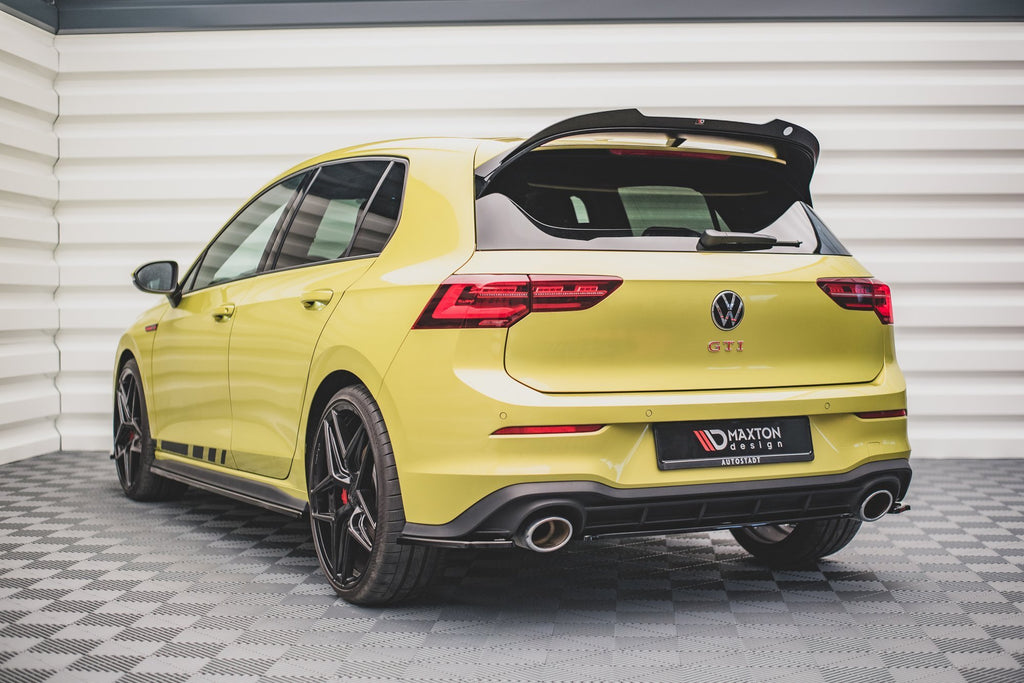 Maxton Design Heck Ansatz Flaps Diffusor V.2 für Volkswagen Golf 8 GTI Clubsport schwarz matt