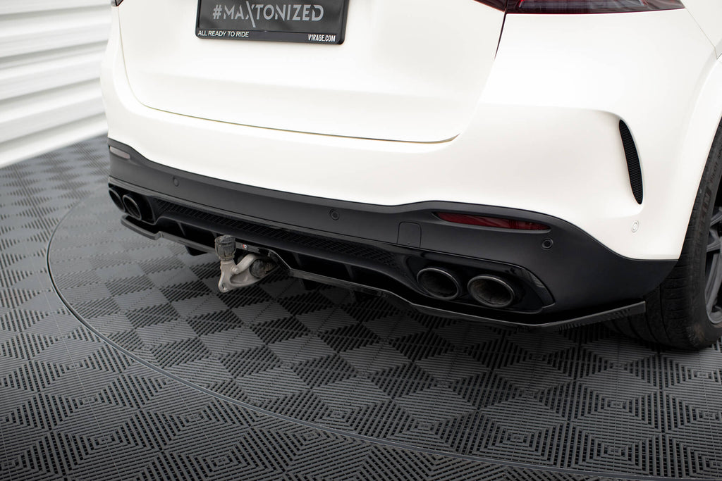 Maxton Design Street+ Mittlerer Diffusor RACE passend für Mercedes-AMG GLE 53 / 63 W167 / W167 Facelift schwarz Hochglanz